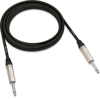 GIC-300  CABLE PARA INSTRUMENTO  PLUG 1/4” TS - PLUG 1/4” TS   10 FT. / 3 M.   BEHRINGER