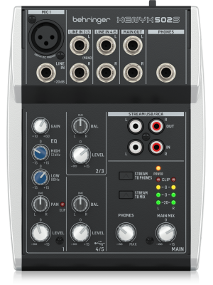 502S  XENYX  CONSOLA DE 5-Entradas (1-XLR) 2-Buses   BEHRINGER
