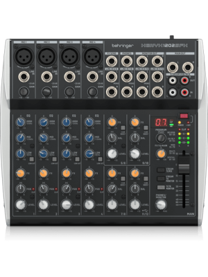 XENYX 1202SFX  CONSOLA DE 12-Entradas (4-XLR),  USB STREAMING INTERFACE Y EFECTOS KLARK TEKNIK   BEHRINGER