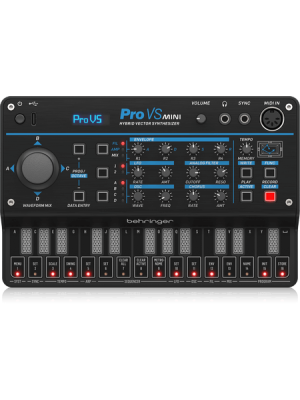 PRO-VS MINI  SINTETIZADOR HIBRIDO 27-Teclas TACTIL, SECUENCIADOR DE 16 STEPS Y ARPEGIADOR   BEHRINGER