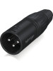 X3M-BK CONECTOR PROFESIONAL XLR MALE [ESTÁNDAR NEGRO] BEHRINGER