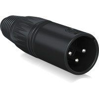 X3M-BK CONECTOR PROFESIONAL XLR MALE [ESTÁNDAR NEGRO] BEHRINGER