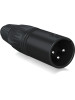 X3M-BK CONECTOR PROFESIONAL XLR MALE [ESTÁNDAR NEGRO] BEHRINGER
