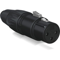 X3F-BK  CONECTOR PROFESIONAL XLR FEMALE [NEGRO]   BEHRINGER