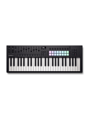Launchkey 49 [Mk4]  CONTROLADOR MIDI UNIVERSAL , TECLAS SYNTH-ACTION, 16-FSR Drum Pads, DISPLAY OLED   NOVATION